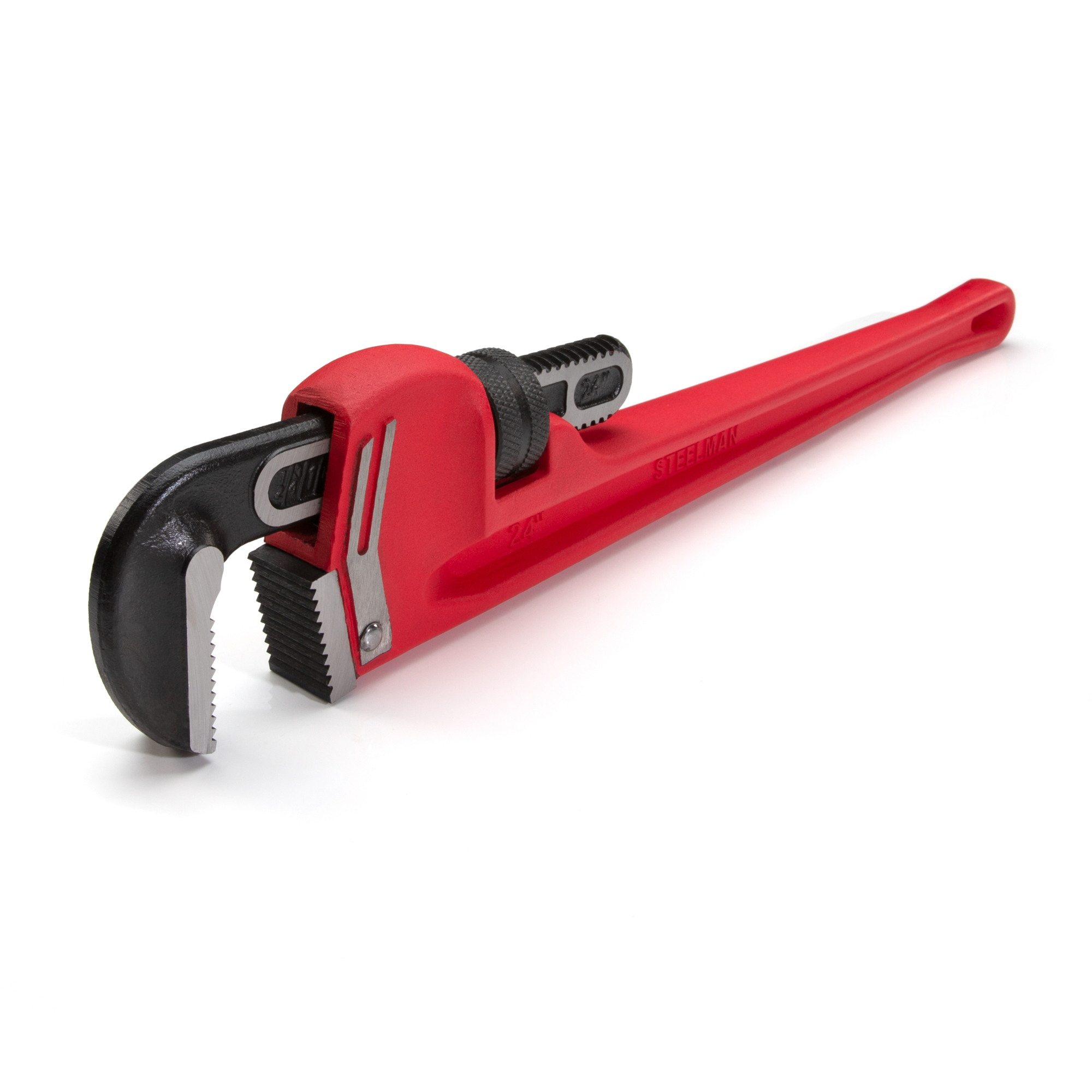 STEELMAN 24-Inch Heavy-Duty Cast Iron Straight Handle Pipe Wrench, Model# 60880